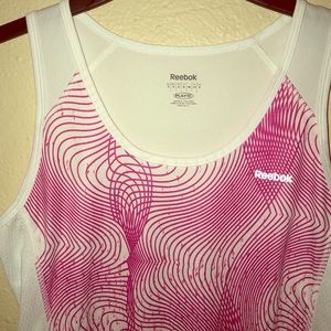 Size small Reebok pink and white Razorback tank